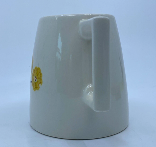 Japan Iron Stone Creamer Pitcher Yellow Floral Design 3.5 inches height - Picture 4 of 8