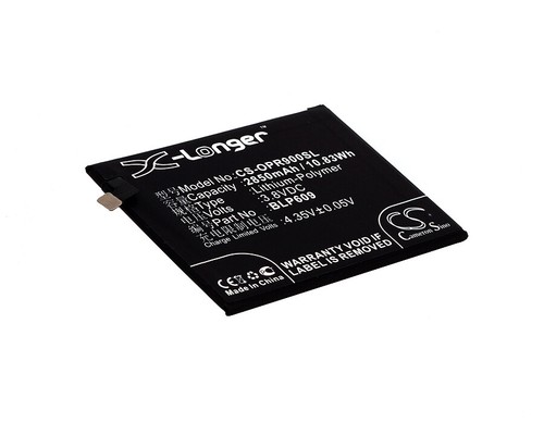 Li-Polymer Battery for OPPO F1 Plus R9 R9 Dual SIM 3.8V 2850mAh - Picture 2 of 5