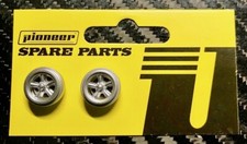 Pioneer WH200372 Street Torq Thrust Wheel Set Silver 2 Pcs 1/32 Slot Car