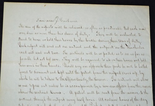 Civil War Letter HQ 4th Division to Picket Commanding Officer Martinsburg Va - Picture 6 of 8
