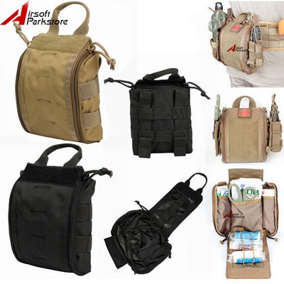 Tactical MOLLE Rip Away EMT Medical First Aid Pouch Utility Bag for Vest or Belt