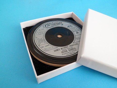 DRINKS COASTERS Upcycled HARD ROCK Vinyl Record Singles Hit Songs LIST 5 - Picture 710 of 984