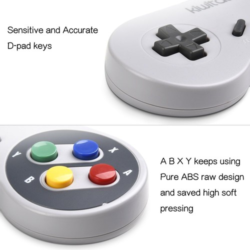 Ergonomic 2 Pack SNES USB Game Controllers for Windows & Mac - Play Nostalgic - Picture 5 of 11