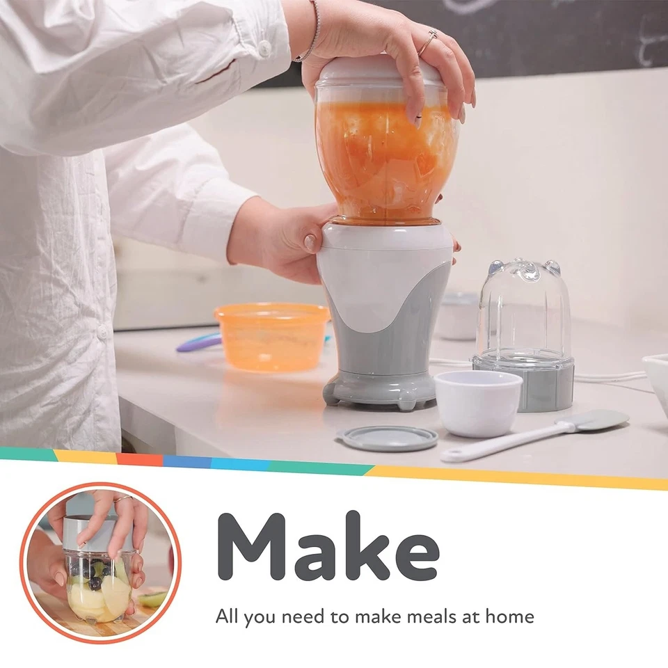 Set Para Preparar Comida Para Bebés Segun Las Diferentes Etapas Del Destete NUEVO Foto 2 de 4