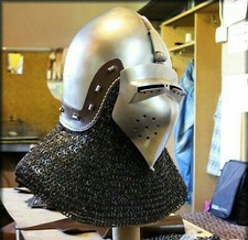 Medieval Italian Bascinet helmet 16 Gauge Great quality functional fighting armo