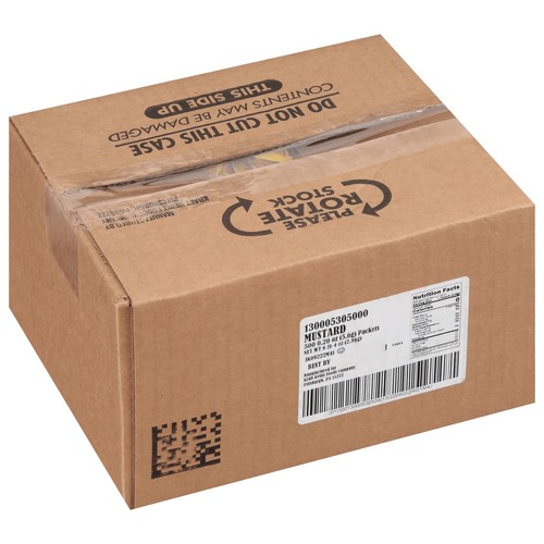 Mild Mustard Single Serve Packet 0.2 oz Packets Pack of 500 - Picture 6 of 10