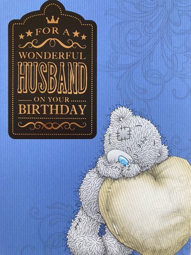 'Wonderful Husband' Large Me To You Birthday Card - Tatty Teddy - 9"x6" - Picture 3 of 5