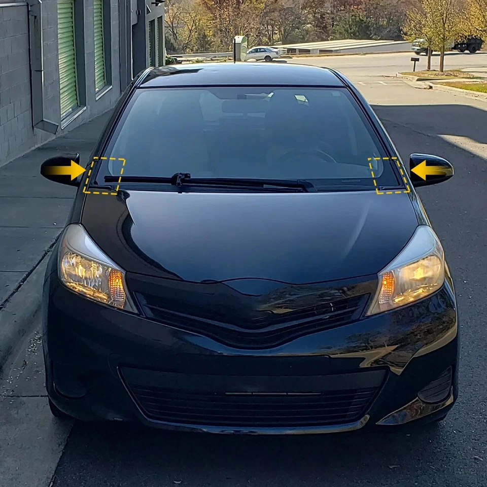 For Toyota Yaris 2012-2015 Front Windshield Wiper Side Cowl Extension Cover Trim - Image 4 of 4