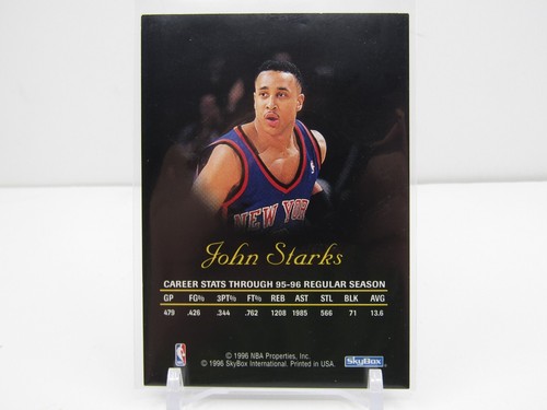 JOHN STARKS 1996 SKYBOX AUTOGRAPHICS AUTOGRAPH AUTO- KNICKS!! - Picture 2 of 2