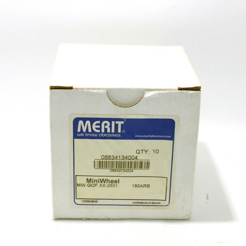 Merit Super Finish Quick-Change Mini Grind-O-Flex Abrasive Flap Wheel 2-1/2" Dia - Picture 3 of 4