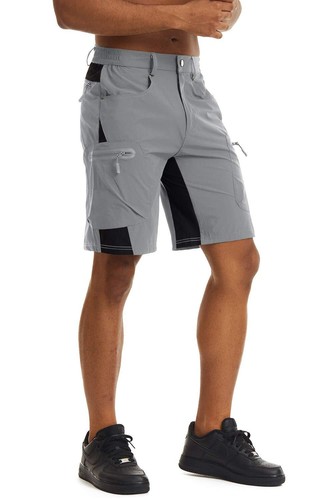 Men's Hiking Cargo Shorts Summer Quick Dry Shorts Gym Workout Lightweight pants - Picture 38 of 116