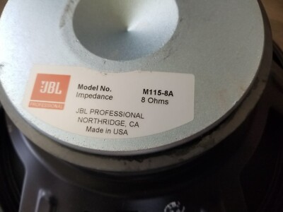 (補修あり) JBL M115-8A JRX ジェービーエル 15インチ　1本 補修あり) JBL M115-8A JRX ジェービーエル 15インチ 1本 - メルカリ