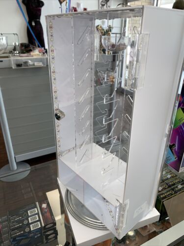 2-Sided Acrylic LED Rotating 16pc Knife Display Case-Display Case Only - Picture 2 of 3