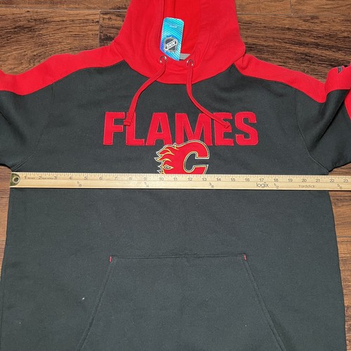 Fanatics Calgary Flames Pullover Hoodie Rot Schwarz Herren Größe M - Bild 5 von 7