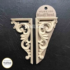 WoodUbend Heat Bendable Set of of Corner Scrolls WUB2100 13.8×6.5cm