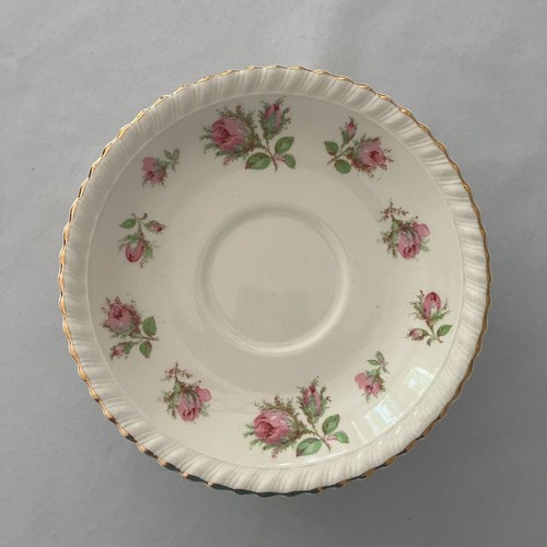 WindsorWare English Rose China Saucer with Gold Trim - 5-1/4" Dia. - VTG - Picture 1 of 3