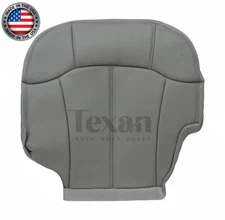 2000-2002 Chevy Suburban LT LS Driver Bottom Leather Replacement Seat Cover Gray