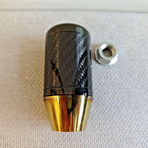 ST CARBON TITAN GOLDEN SHIFT GEAR KNOB for FORD FOCUS MK2 MK3 MK4 FIESTA ESCAPE - Picture 5 of 7
