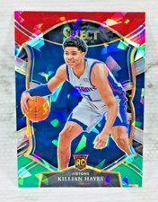 2020-21 PANINI SELECT #67 KILLIAN HAYES RC (RED WHITE & GREEN CRACKED ICE) (B)