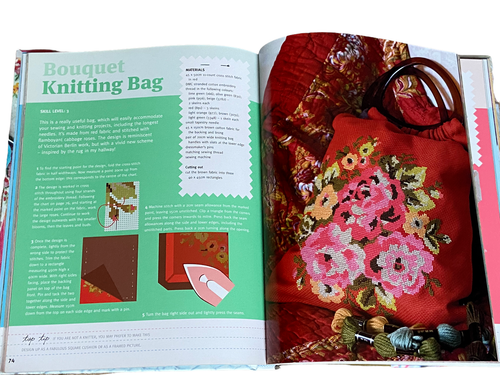 Cath Kidston stitch! 30 Needlepoint &Cross Stitch Projects Hardcover Dust Jacket - Picture 6 of 11