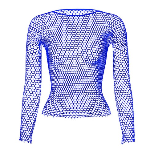 Mini abito corto donna a rete scavato a rete trasparente senza maniche babydoll - Foto 51 di 61