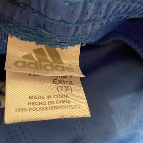 Adidas Boys Blue Athletic Shorts- Size 7X - Picture 2 of 4