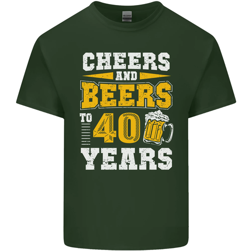40th Birthday 40 Year Old Funny Alcohol Mens Cotton T-Shirt Tee Top - Picture 65 of 107