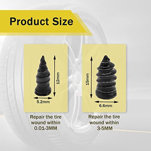 40 tornillos de goma para clavos de reparación de neumáticos para coche - Bild 7 von 7