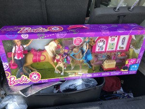 barbie pink passport horses and ranch giftset