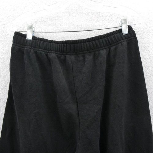 Victorias Secret Medium PINK Racing Ivy Fleece Sweatpants Lounge Black Jogger - Picture 9 of 10