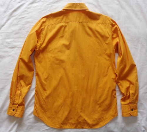 VINTAGE 90s YOHJI YAMAMOTO DURBAN A.A.R Pinstripe Shirts L Orange Men's JAPAN - Picture 7 of 24