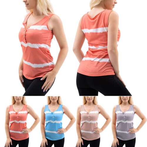 Women Sleeveless Loose Vest T-Shirt Ladies Summer Camisole Blouse Tops Tee