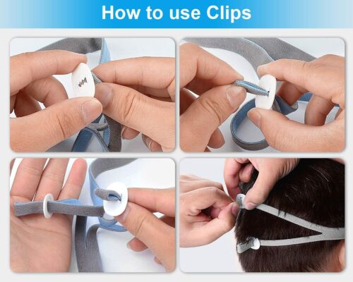 Replacement Headgear strap for ResMed Airfit P10 Nasal Pillow CPAP Mask 3 Pcs - Picture 2 of 11