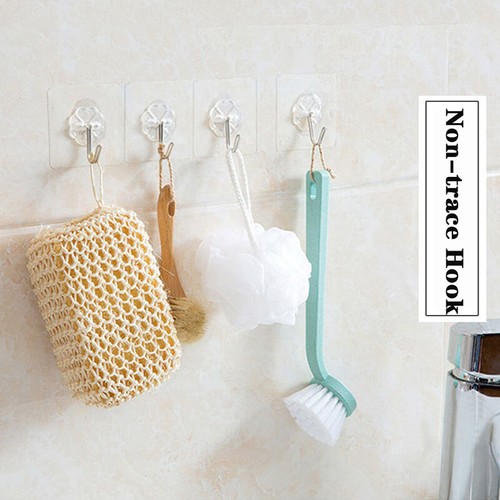 10pcs Wall Hook Magic Paste wall stick hooks for hanging transparent hook stick - Picture 10 of 12