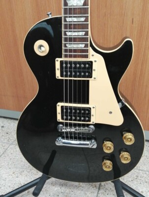 ギター Gibson Les Paul standard Ebony Black1998 Gibson Les Paul Standard Black 1998 Electric Guitar | eBay