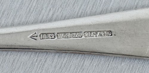 W.S. LTD 1952 Besteck Fischbesteck 18 teilig für 8 Personen Vintage 1950er Jahre - Picture 5 of 5