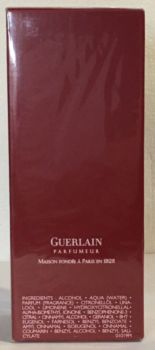 Habit Rouge Eau de Parfum Guerlain for Men 100ml New in Sealed Box