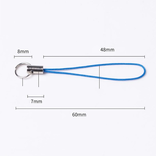 5PCS Polyester Lanyard Charm Dangle Pendant Rope Cord for Mobile Phone Keys - 第 6/28 張圖片