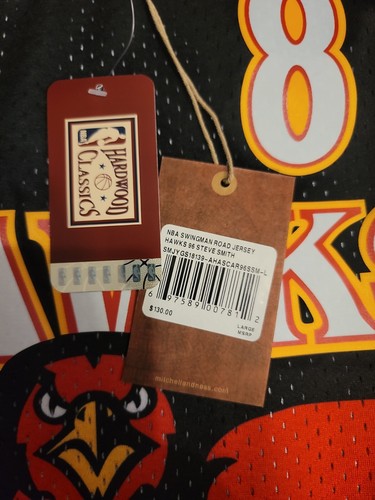 Atlanta Hawks Steve Smith Mitchell & Ness 96 97 Swingman Road Jersey Size Large - Picture 3 of 6