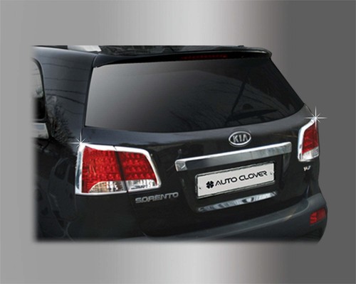 Auto Clover Chrome Tail Light Trim Covers Set for Kia Sorento 2010 - 2012 - Picture 1 of 5