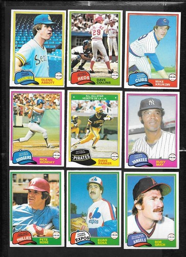 1981 OPC 81 O PEE CHEE TOPPS MLB BASEBALL CARD GRAY BACK 126-250 SEE LIST - Picture 100 of 247