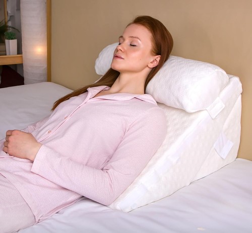 Luxury 7-in-1 Wedge Pillow - Adjustable Head & Leg Elevation Memory Foam Comfort - Picture 10 of 10