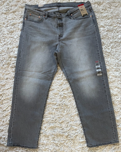 Levis 501 Original graue Herrenjeans mit Knopfleiste Größe 18W - Bild 1 von 10