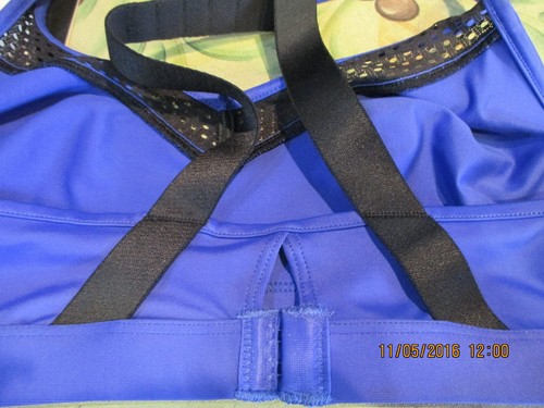 Wacoal,852214,Medium Control,Impact,Wirefree,Sports Bra,Blue,32C/D/Convertibl - Picture 6 of 7