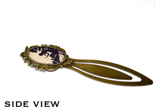 Nancy Drew Mystery Silo Handmade Bookmark Metal Glass Holiday Gift Book Lovers - Picture 2 of 4