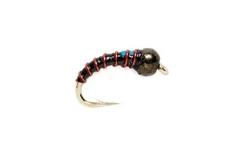 Fulling Mill Black Mirage Zebra Midge Size 16 | One Dozen Flies
