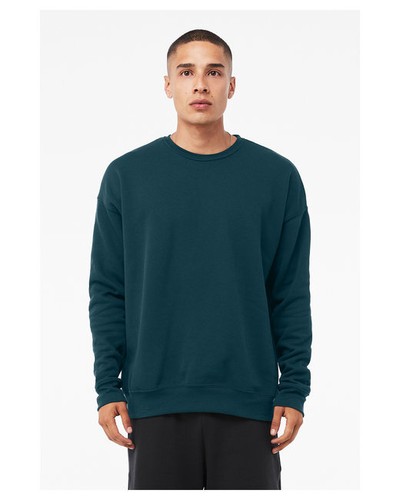 Bella + Canvas 3945 Unisex Long Sleeve Drop Shoulder Fleece Top T-Shirt - Picture 5 of 36