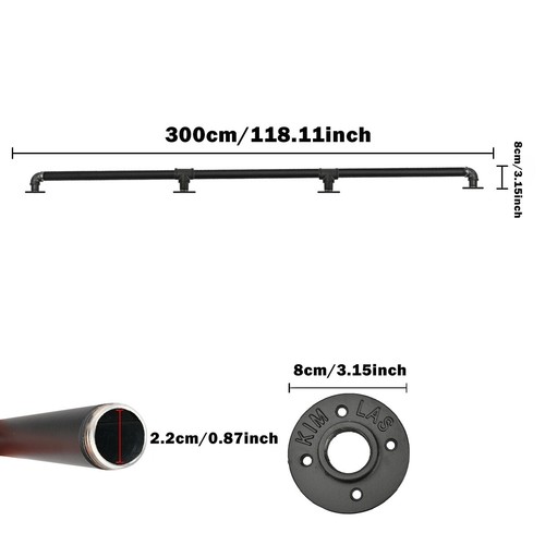 300cm Handlauf Treppengeländer Geländer Handlaufträger Rohrstütze Treppe AG - Bild 2 von 20