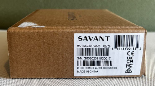 Savant HRX-4KVLC40-00 4K HDR HDBASET Matrix Receiver 40M - Picture 2 of 2