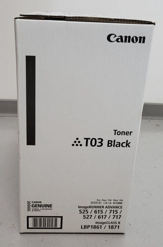 Toner Canon T03 Schwarz 2725C001 Neu OVP Original iR ADVANCE 615 Rg MwSt. - Bild 4 von 5